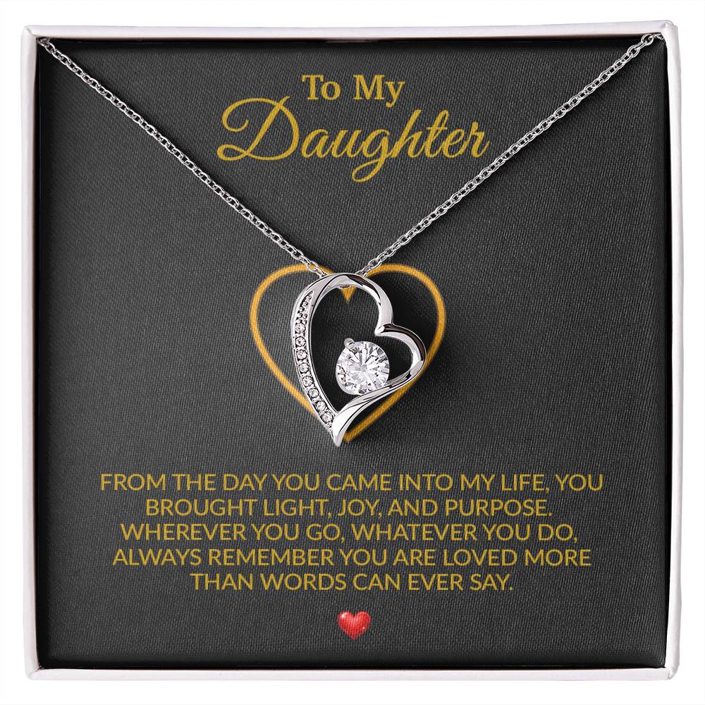 To My Daughter Necklace, Gift for Daughter from Dad, Father Daughter Necklace