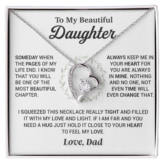 To My Daughter Necklace, Gift for Daughter from Dad, Daughter Father Necklace 4_11