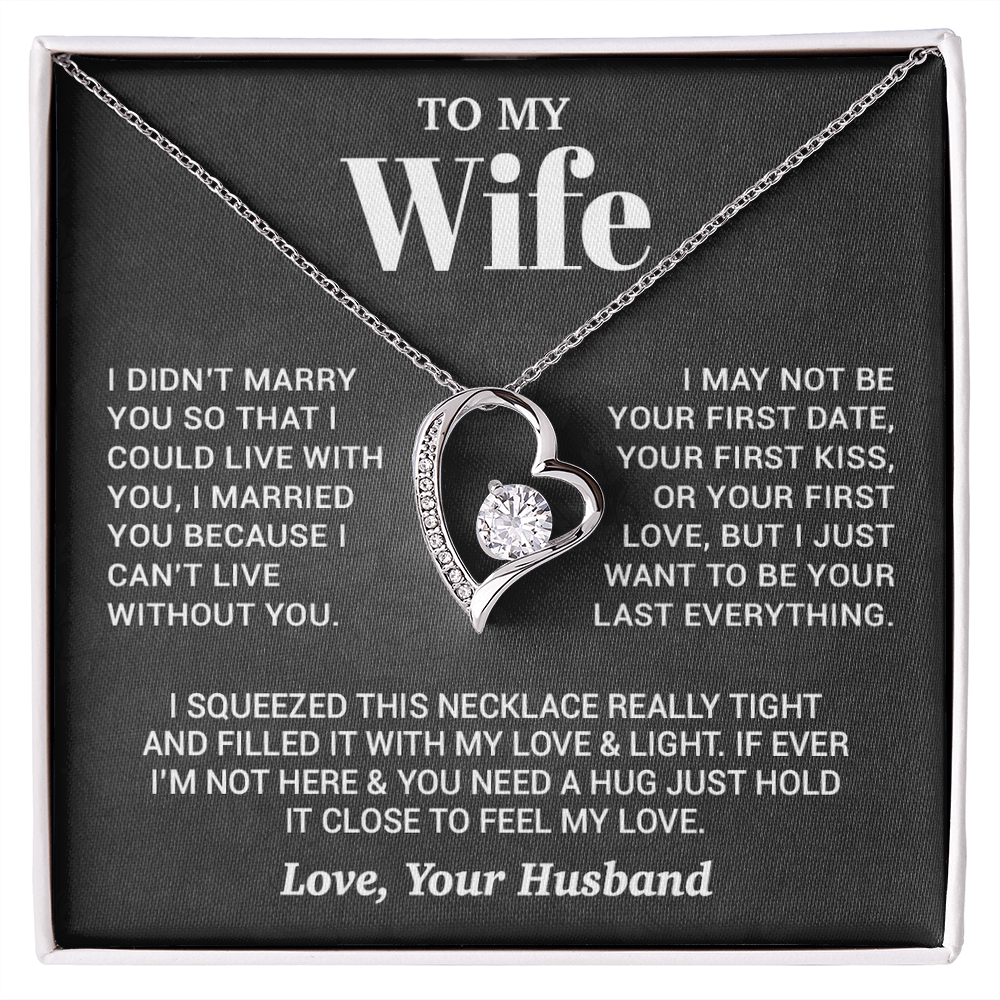 To My Wife Necklace, Christmas Gifts For Women, Anniversary Gift For Wife 27_9_Black