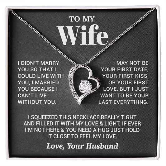 To My Wife Necklace, Christmas Gifts For Women, Anniversary Gift For Wife 27_9_Black
