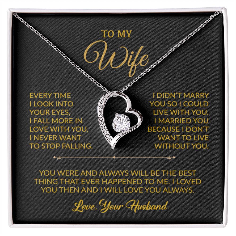 To My Wife Necklace, Gift For Wife, Anniversary Gift For Wife, Necklace For Wife