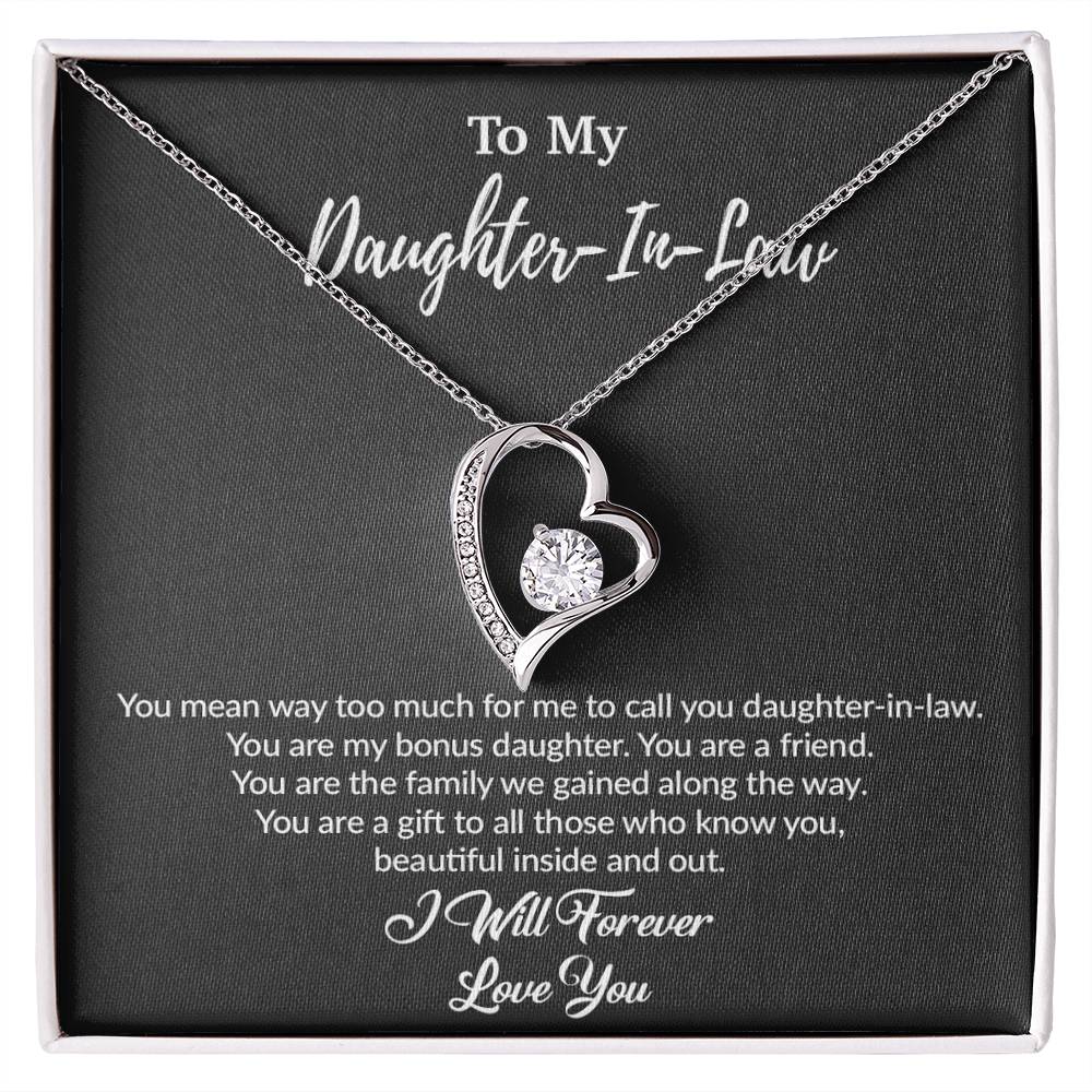 To My Daughter-In-Law Necklace, Gift For Daughter In Law, Daughter In Law Gift