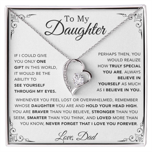To My Daughter Necklace, Gift for Daughter from Dad, Father Daughter Necklace 11_10