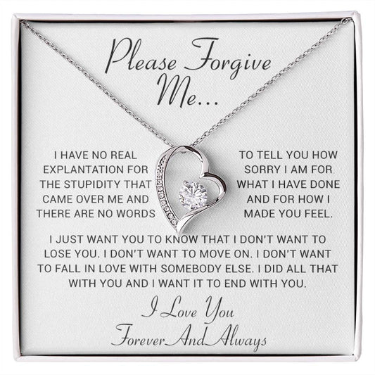 I'm Sorry Gift, Apology Gift, Sorry Poem, Forgiveness, Thinking of You Necklace