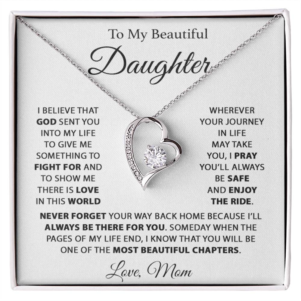 To My Daughter Necklace, Daughter Father Necklace, Daughter Gift From Dad77