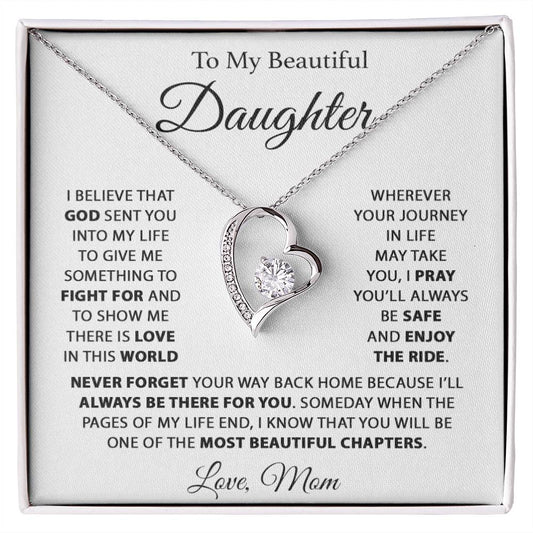 To My Daughter Necklace, Daughter Father Necklace, Daughter Gift From Dad77