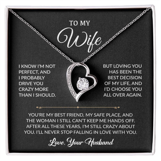To My Wife Necklace, Gift For Wife, Anniversary Gift For Wife, Necklace For Wife