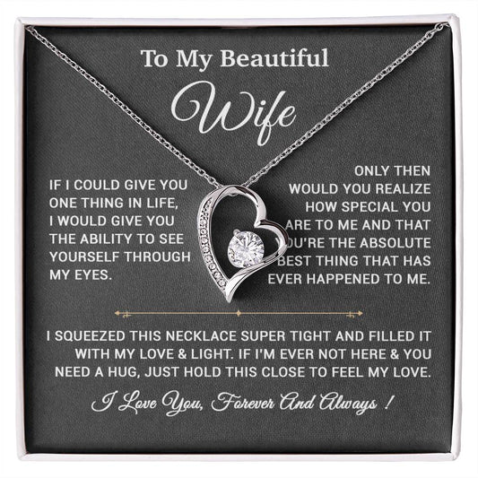 To My Wife Necklace, Gift For Wife, Anniversary Gift,Christmas Gift