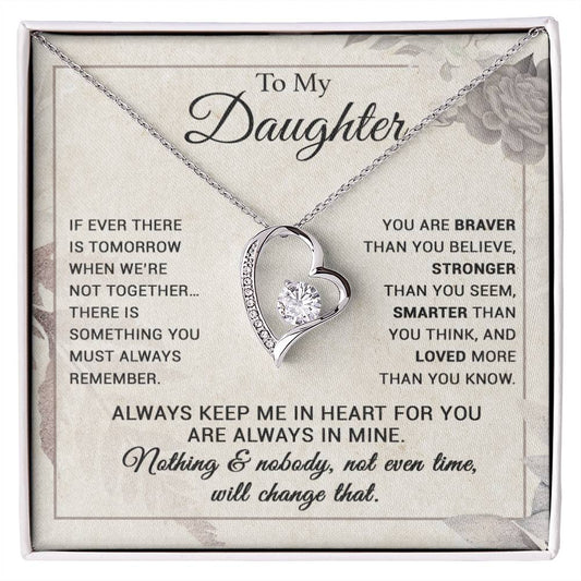 To My Daughter Necklace, Gift From Mom, Dad, Christmas Gift