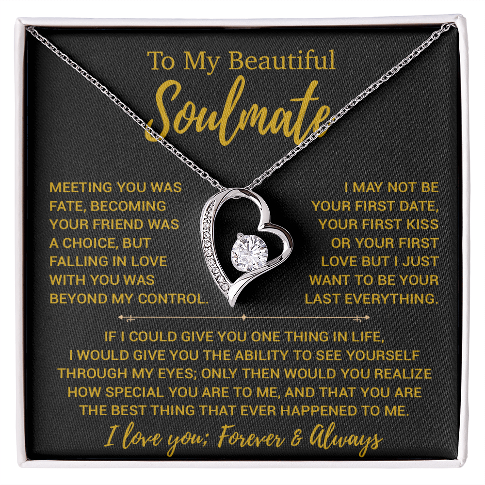 To My Soulmate Necklace, Valentines Day Gift, Gift For Wife, Anniversary Gift 23_12