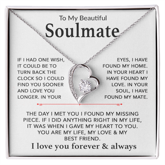 To My Soulmate Necklace, Gift For Soulmate, Anniversary Gift, Birthday Gift 29_9
