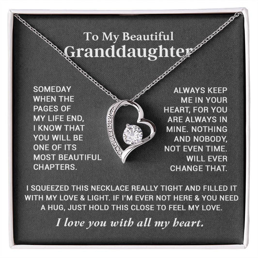 To My Granddaughter Necklace, Granddaughter Gifts From Grandma Grandmother 26_9