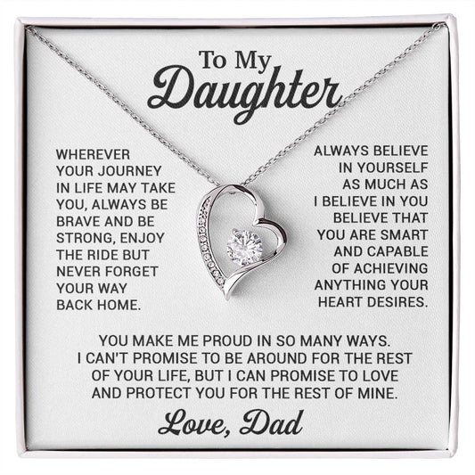 To My Daughter Necklace, Daughter Father Necklace, Daughter Gift From Dad 8_11