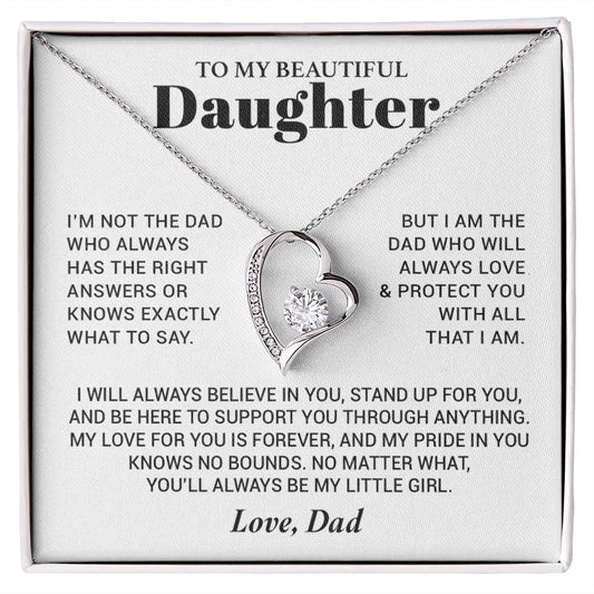 To My Daughter Necklace from Dad, Daughter Dad Necklace, Gifts for Daughter 17_10