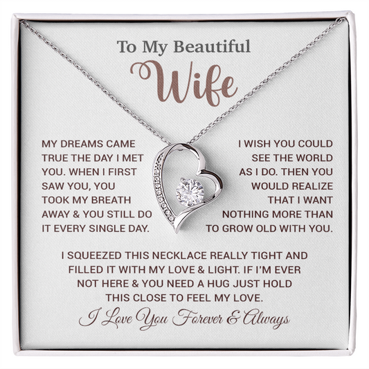 To My Wife Necklace, Wife Gift From Husband, Wife Husband Necklace, Christmas Gift 24_9