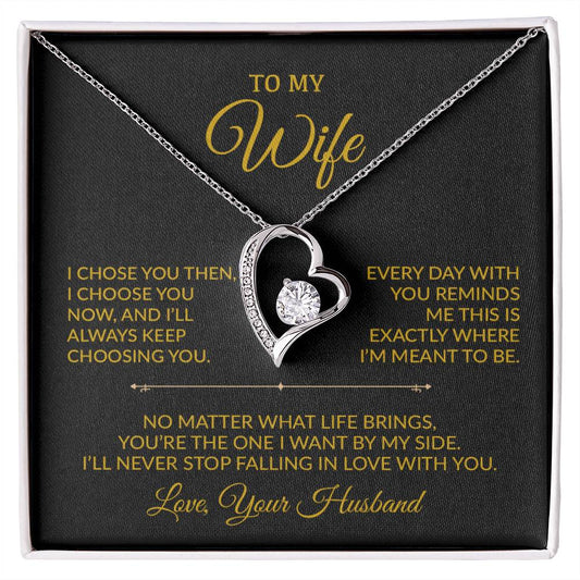 To My Wife Necklace, Gift For Wife, Anniversary Gift For Wife, Necklace For Wife