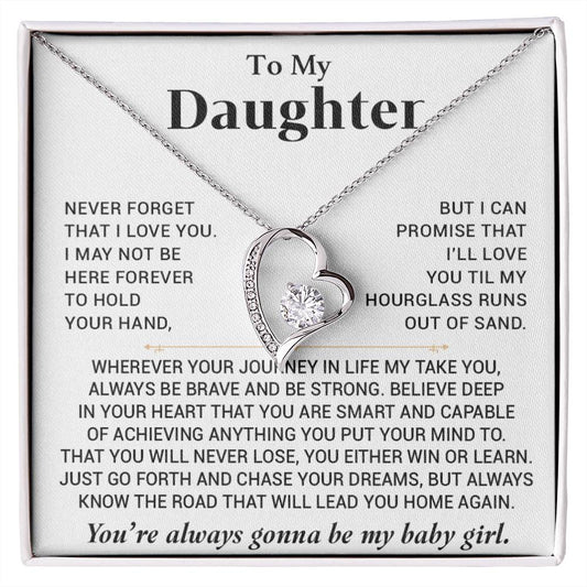 To My Daughter Necklace, Daughter Father Necklace, Daughter Gift From Dad, Mom88