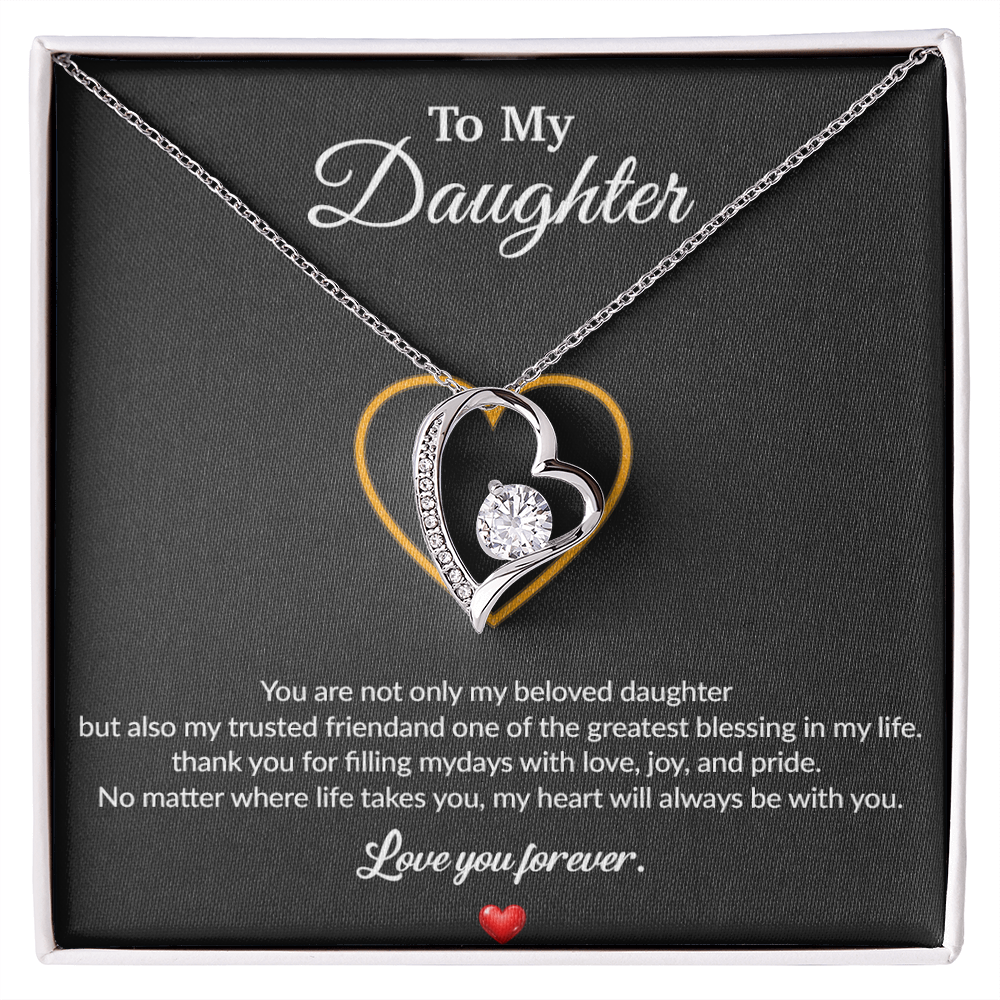 To My Daughter Necklace, Gift for Daughter from Dad, Father Daughter Necklace