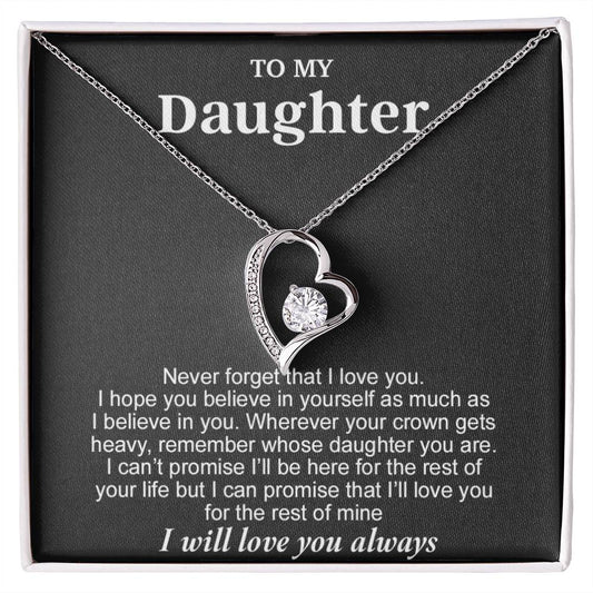 To My Daughter Necklace, Birthday Gift For Daughter From Mom, Xmas Gifts for Her 10_8