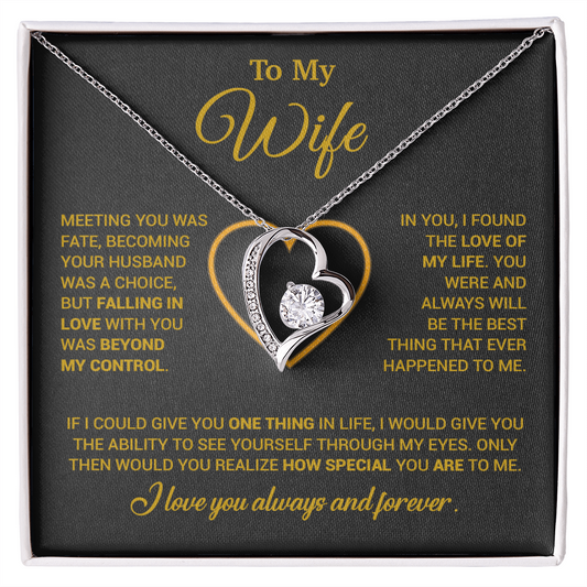 To My Wife Necklace, Christmas Gifts For Women, Anniversary Gift For Wife 11_12_Gold