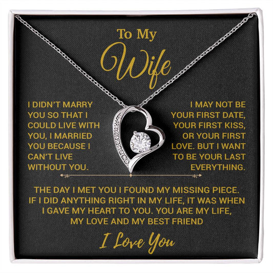 To My Wife Necklace, Christmas Gifts For Women, Anniversary Gift For Wife 16_11_Gold