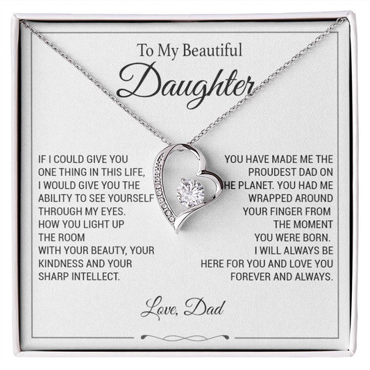 To My Daughter Necklace, Father to Daughter Necklace, Birthday Gift, Daughter Necklace 9_11