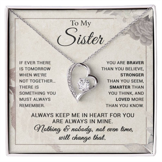 To My Sister Necklace, Brother to Sister, Birthday gift For Sister from Brother 7_9