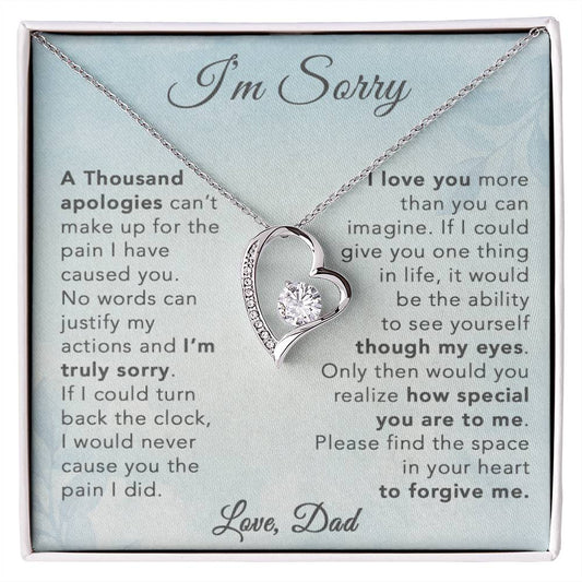 I'm Sorry Necklace Gifts, Apology Gifts For Her, Forgiveness Gift, Wife Gift 29_8
