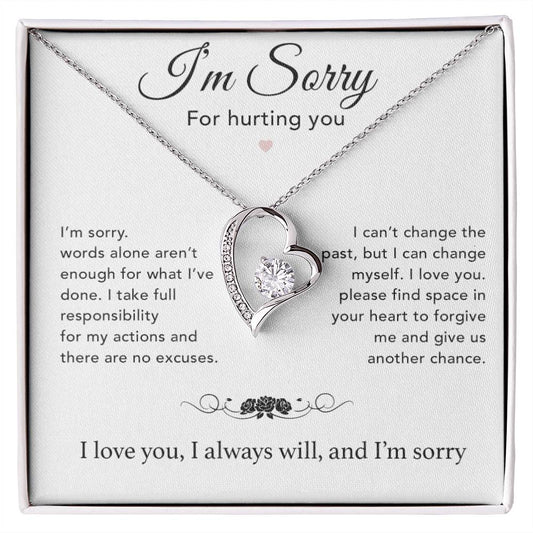 I'm Sorry Necklace Gifts, Apology Gifts For Her, Forgiveness Gift, Wife Gift 7_12