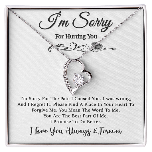 I'm Sorry Necklace, Apology Gift For Wife, Girlfriend, Forgiveness Jewelry 5_5