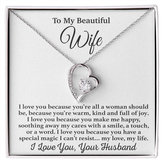 To My Wife Necklace, Gift From Husband, Anniversary Jewelry Gifts Wife 25_3