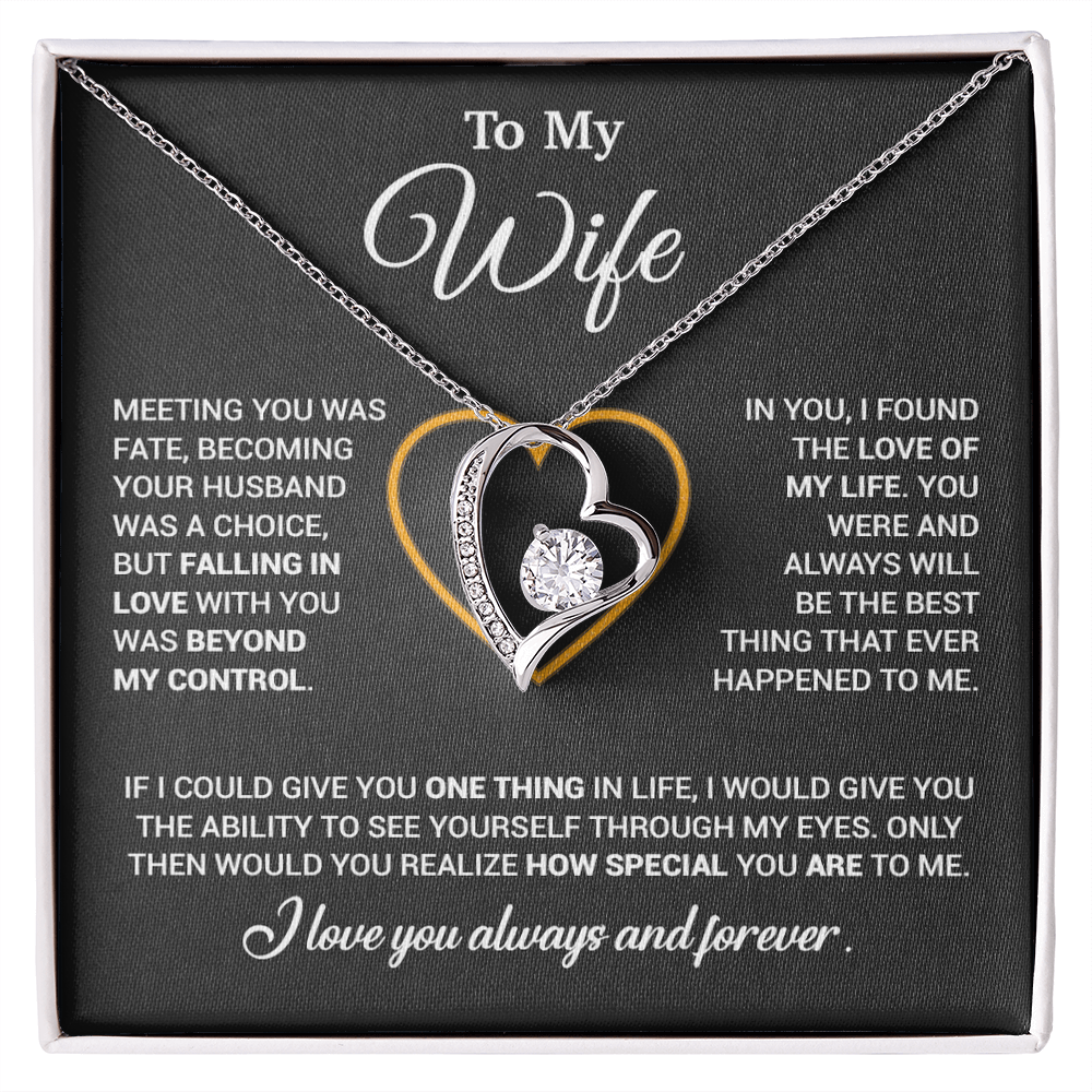 To My Wife Necklace, Christmas Gifts For Women, Anniversary Gift For Wife 11_12_Black