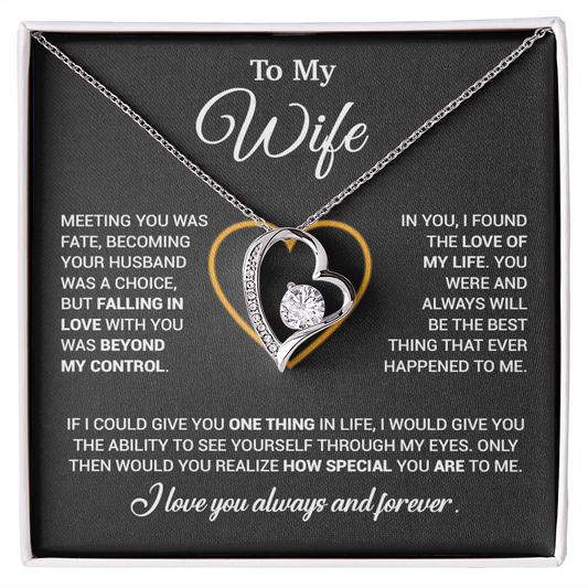 To My Wife Necklace, Christmas Gifts For Women, Anniversary Gift For Wife 11_12_Black