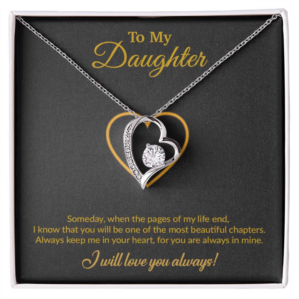 To My Daughter Necklace, Gift for Daughter from Mom, Mother Daughter Necklace