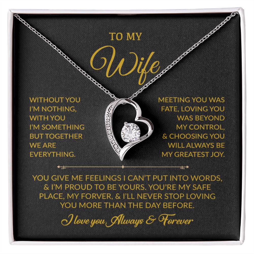 To My Wife Necklace, Gift For Wife, Anniversary Gift For Wife, Necklace For Wife