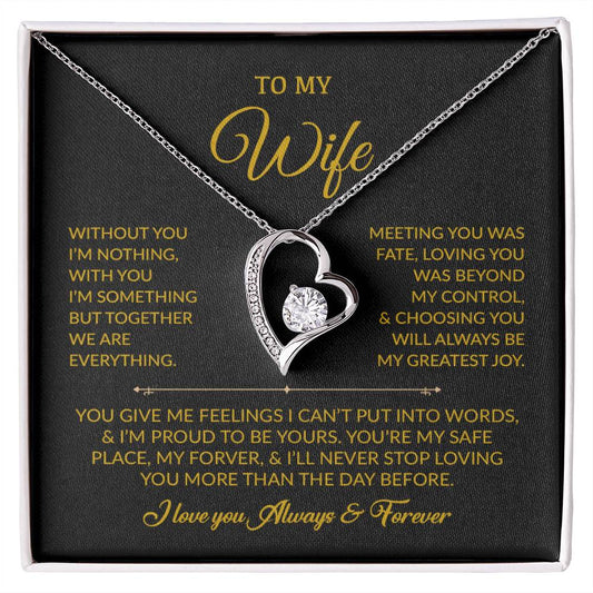 To My Wife Necklace, Gift For Wife, Anniversary Gift For Wife, Necklace For Wife