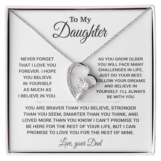 To My Daughter Necklace, Gift for Daughter from Dad, Daughter Father Necklace 22_11