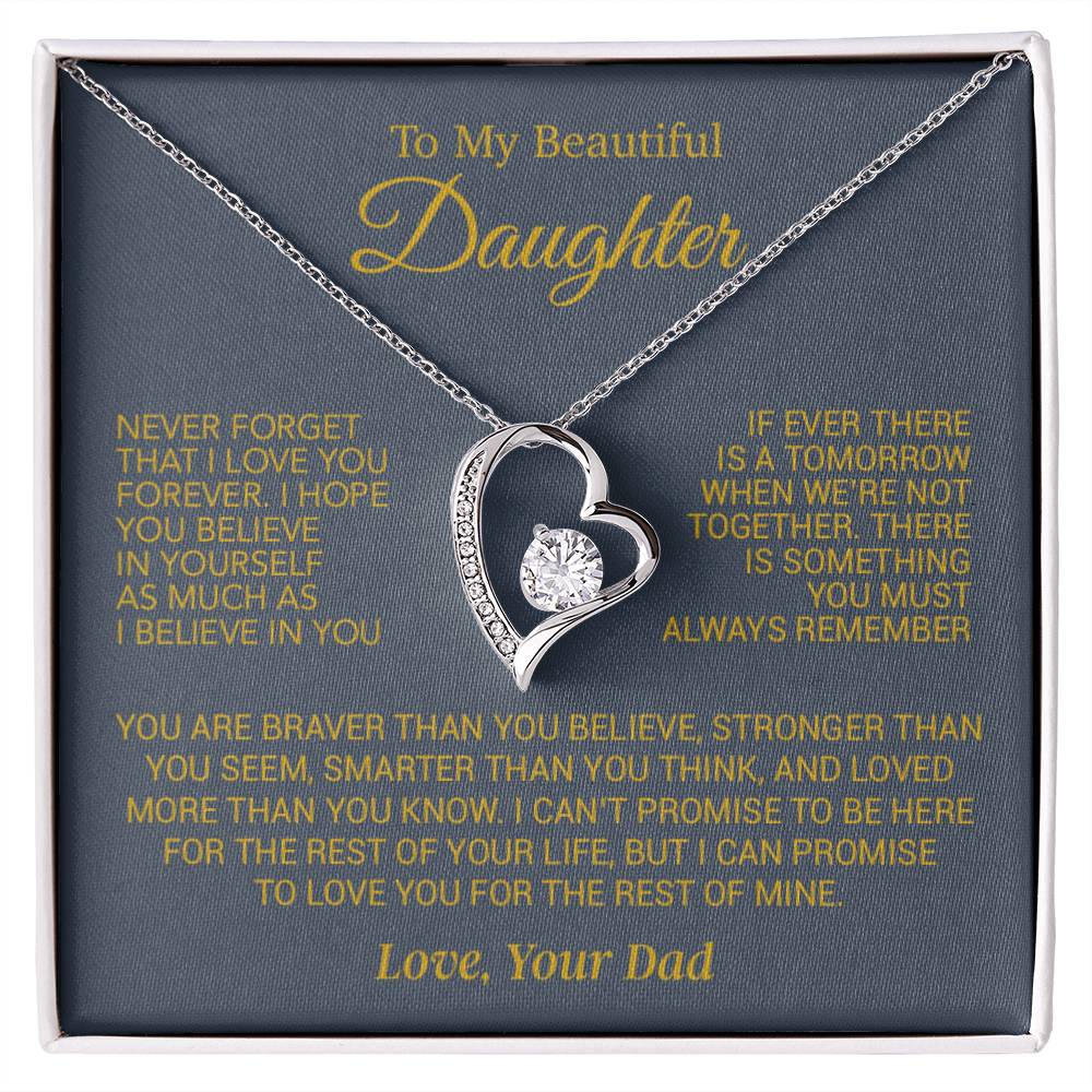 To My Daughter Necklace, Daughter Birthday Gift, Christmas Gift for Daughter 17_10
