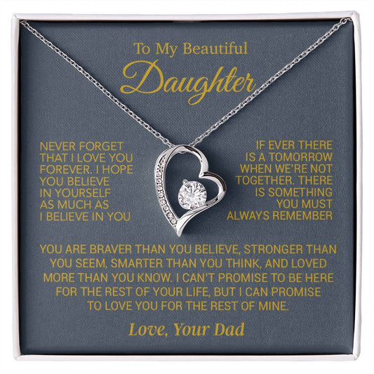 To My Daughter Necklace, Daughter Birthday Gift, Christmas Gift for Daughter 17_10
