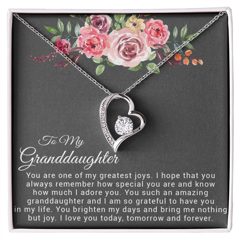 To My Granddaughter Necklace, Birthday Gift For Granddaughter, Granddaughter Gifts