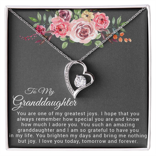 To My Granddaughter Necklace, Birthday Gift For Granddaughter, Granddaughter Gifts