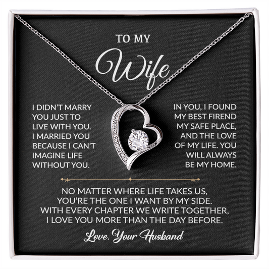 To My Wife Necklace, Gift For Wife, Anniversary Gift For Wife, Necklace For Wife