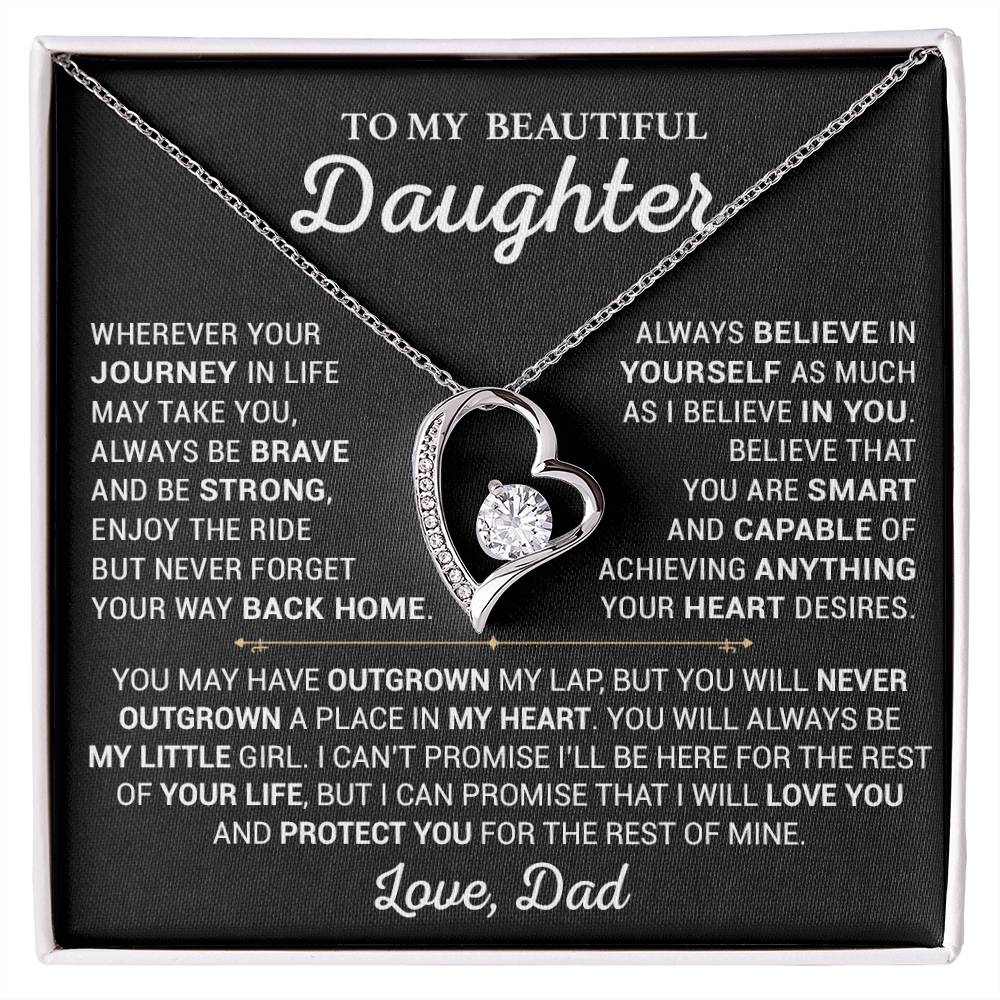 To My Daughter Necklace, Daughter Father Necklace, Daughter Gift From Dad 29_5