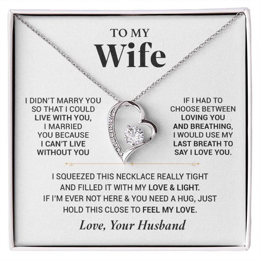 To My Wife Necklace, Christmas Gift For Wife, Christmas Gifts For Her, Wife Gift
