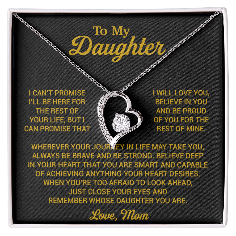 To My Daughter Necklace, Daughter Mother Necklace, Daughter Gift From Mom 16_8_Gold
