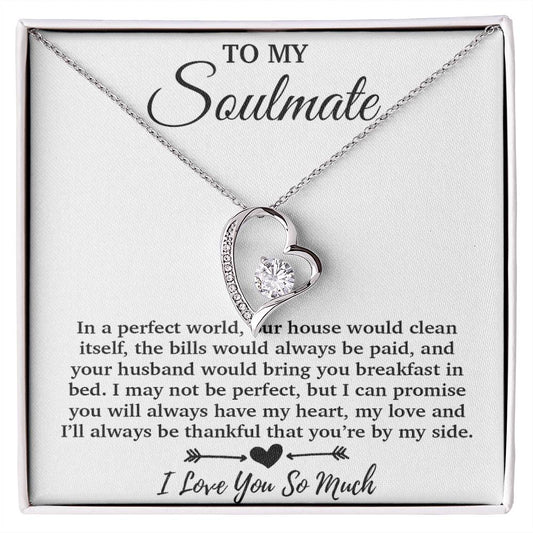 To My Soulmate Necklace, Soulmate Gift, Soulmate Jewelry Anniversary