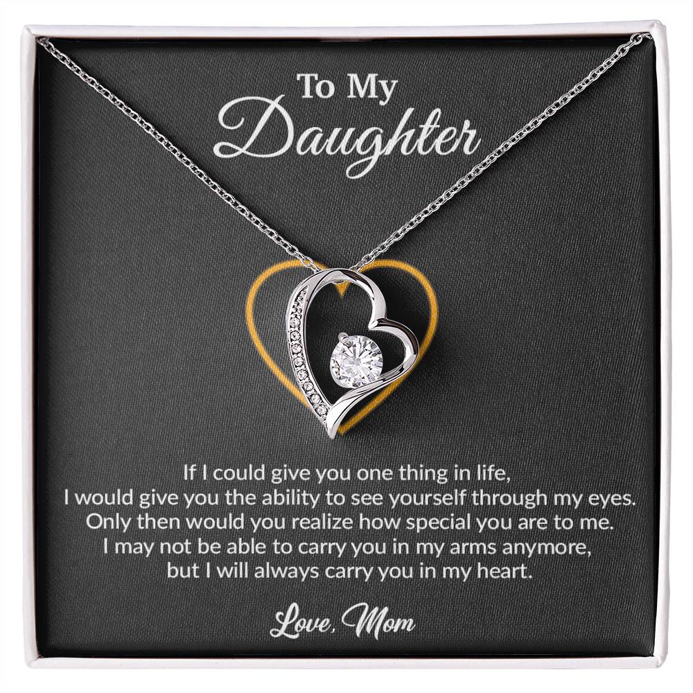 To My Daughter Necklace, Gift for Daughter from Mom, Mother Daughter Necklace
