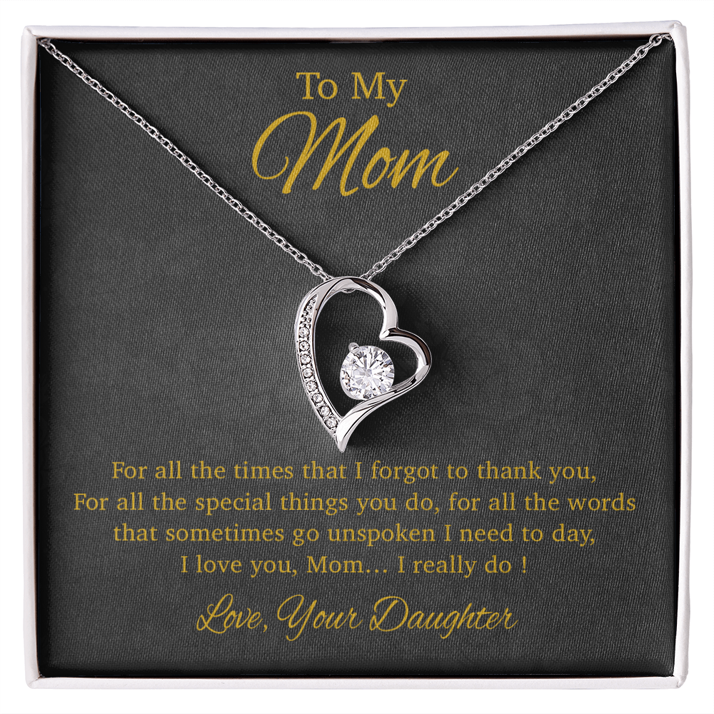 To My Mom Necklace, Gift For Mom From Daughter, Mother's Day Gifts 31_3_Gold