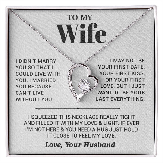 To My Wife Necklace, Christmas Gifts For Women, Anniversary Gift For Wife 27_9_White