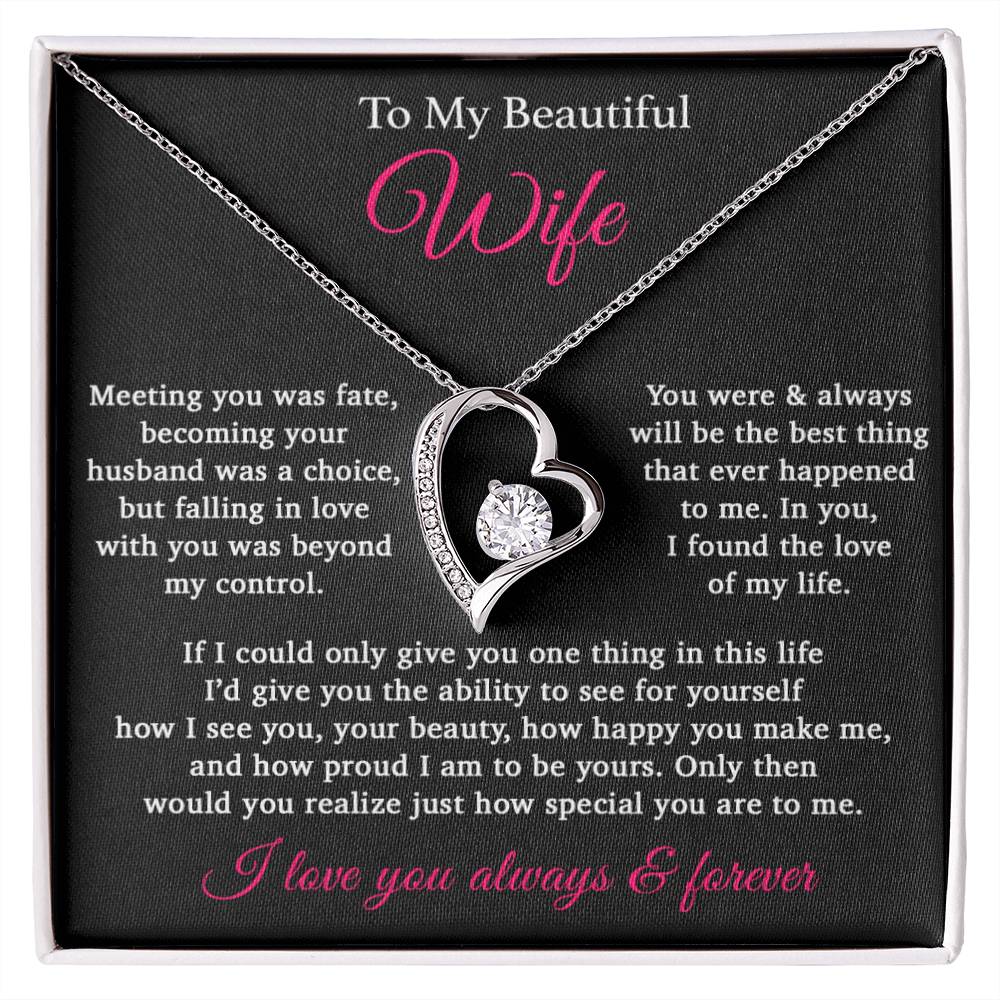 To My Wife Necklace Anniversary Gift For Wife, Birthday Gift For Wife, Gift For Wife, Necklace For Wife, Gift For Wife Birthday